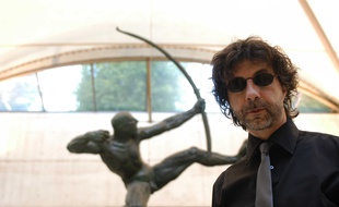 L'écrivain Maurice G. Dantec à Paris en 2005.