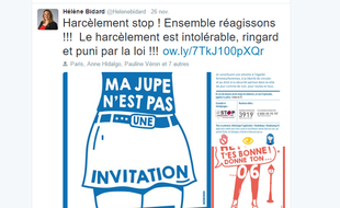 La Ville de Paris a lancé fin novembre 2016 une nouvelle campagne contre le harcèlement de rue.
