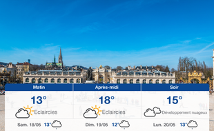 Météo Nancy: Prévisions du vendredi 17 mai 2019