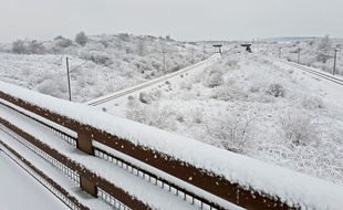 Plus de 10 cm de neige à Lille, le 23 janvier 2019.