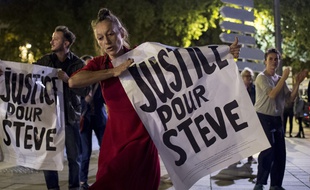 Manifestation réclamant une « justice pour Steve », le 12 septembre 2019.