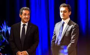 Nicolas Sarkozy et Gérald Darmanin en janvier 2015.