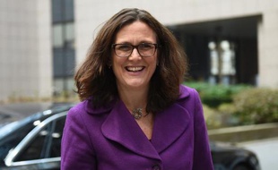 La commissaire européenne au Commerce, Cecilia Malmstrom, le 21 novembre 2014 à Bruxelles