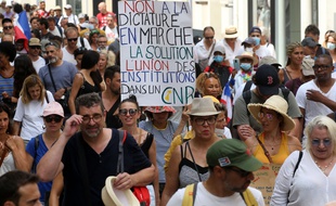Manifestation contre le pass sanitaire à Marseille le 31 juillet dernier.