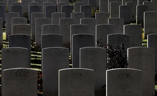Cimetière de Loos-en-Gohelle dans le Nord de la France.