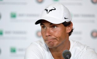Rafael Nadal en conférence de presse à Roland-Garros le 27 mai 2016.