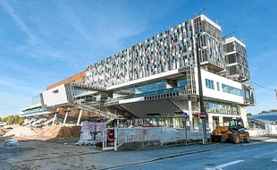Le bâtiment Kedge en construction à Talence.