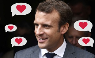 Emmanuel Macron déclenche des élans d'amour.