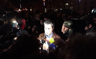 François Ruffin, place de la République ce jeudi soir