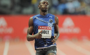 Usain Bolt lors du meeting Areva, en juillet 2011