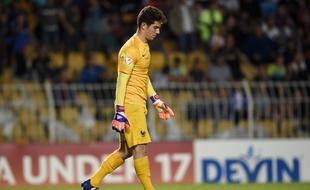 Luca Zidane, ici sous le maillot de l'équipe de France, s'est fait expulser avec la Castilla pour un mauvais geste contre un adversaire, le 29 novembre 2015.