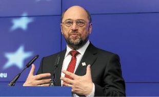 Le président du Parlement européen, Martin Schulz