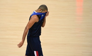 Tony Parker lors de la défaite face à l'Espagne