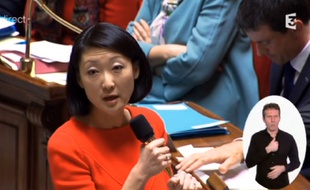 Fleur Pellerin à l'Assemblée nationale le 7 avril 2015.