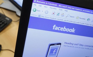 La page d'accueil de Facebook sur un écran d'ordinateur, le 21 avril 2010.