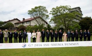 Les dirigeants du G7 réunis le 27 mai 2016 à Shima
