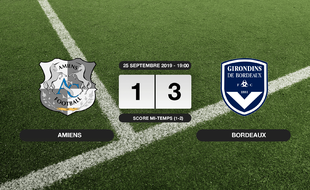 Ligue 1, 7ème journée: Bordeaux s'impose au stade de la Licorne 1-3 contre Amiens