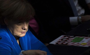 Angela Merkel à Berlin le 22 octobre 2013.