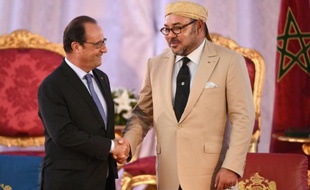 Le président François Hollande et le roi du Maroc Mohammed VI le 20 septembre 2015 à Tanger
