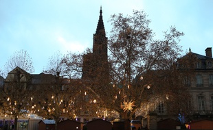 Strasbourg le 26 novembre 2017. Illustrations marché de Noël.