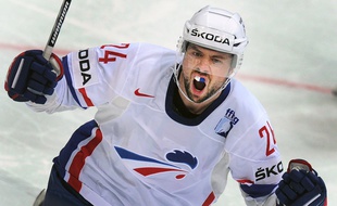 Julien Desrosiers sous le maillot de l'équipe de France.