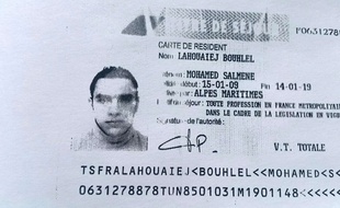 Copie du permis de séjour de Mohamed Lahouaiej-Bouhlel, obtenue le 15 juillet 2015 auprès de la police française - - Police française