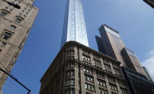 La tour One57 le 16 juin 2015 à Manhattan, quartier de New York