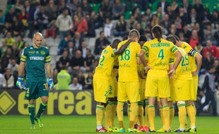 NANTES, le 25/10/2013 Les joueurs du FCN lors du match FC Nantes contre Lille