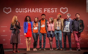Le collectif OuiShare lors du OuiShare Fest 2015.