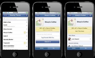 Facebook Deals sur iPhone, dévoilé le 3 novembre 2010