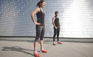 Conçu pour être porté plusieurs fois de suite, le t-shirt Hexoskin passe aussi en machine.
