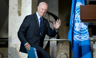 Staffan de Mistura le 13 avril 2016 à Genève