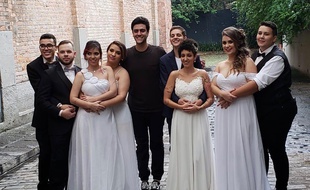 Un mariage collectif LGBT a été organisé à Sao Paulo au Brésil le 16 décembre 2018.
