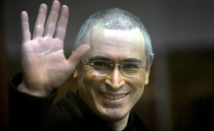 L'ex-magnat du pétrole et opposant au Kremlin Mikhaïl Khodorkovski le 2 novembre 2010 à Moscou
