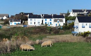 Paysage de l'île d'Ouessant, qui compte 800 habitants