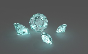 Des diamants. Illustration.