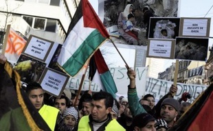 Plusieurs manifestations ont eu lieu en France samedi après-midi contre l'intervention israélienne à Gaza