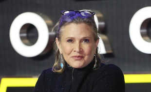 L'actrice Carrie Fisher à Londres