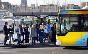 Illustration d'un bus de la RTM à Marseille.