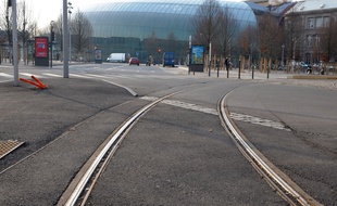 Le collectif Pour le tram à Koenigshoffen milite pour une extension de la ligne C de la gare jusqu'aux Poteries et un tram circulaire autour du centre-ville à Strasbourg. (Archives)