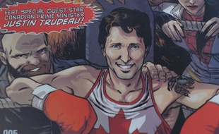 Justin Trudeau sur la couverture du comic Marvel «Civil War II : Choosing Sides».