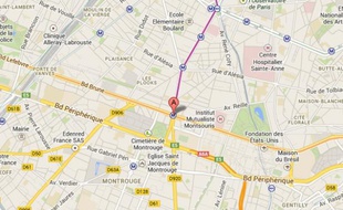 Porte d'Orléans/ Google map