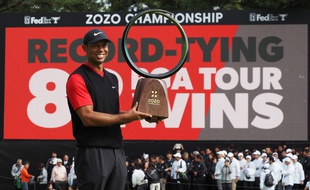 Tiger Woods a remporté son 82e titre sur le circuit PGA lors du Zozo Championship.