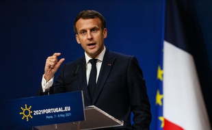 Conférence de presse d'Emmanuel Macron à Porto, samedi 8 mai 2021