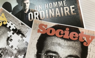 Unes de Society sur l'affaire Xavier Dupont de Ligonnès et visuel promo de la série Un homme ordinaire.