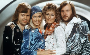 Le groupe ABBA à l'Eurovision 1974.