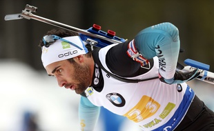 Martin Fourcade, au biathlon, le 2 décembre 2018 à Pokljuka en Slovénie.