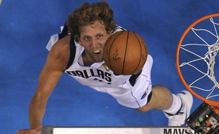 Le joueur de Dallas, Dirk Nowitski, lors de la finale NBA contre Miami, le 7 juin 2011.