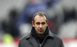 Philippe Saint-André, le sélectionneur de l'équipe de France de rugby, le 11 février 2012, au Stade de France.