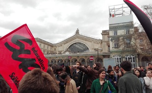 La manifestation s'est élancée de la gare de l'Est.